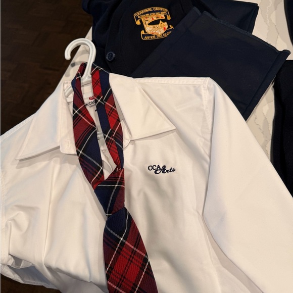 Cardinal Carter School Uniform Polo Shirts and Pants in Navy and White - Picture 8 of 11